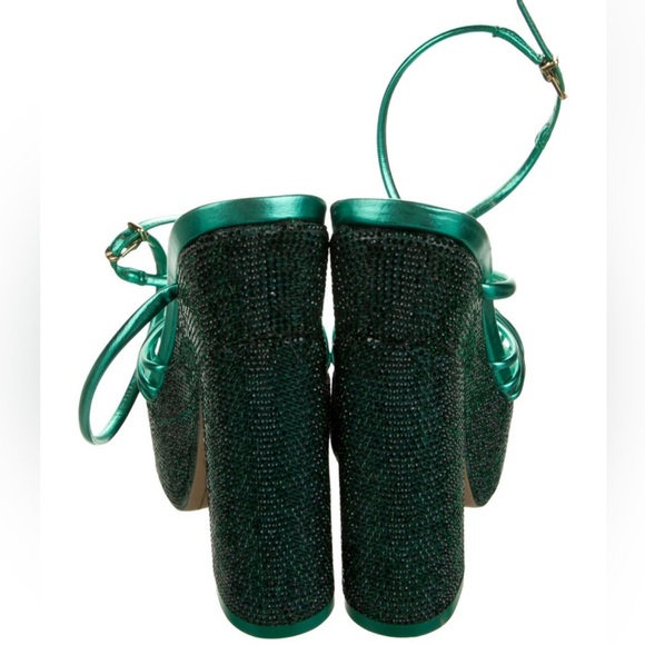 Sophia Webster Green Crystal Embellished Sandal - Picture 4 of 6